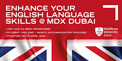 Middlesex University Dubai 24 Week English Programme primary image