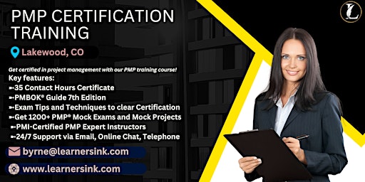 Hauptbild für PMP Exam Preparation Training Classroom Course in Lakewood, CO