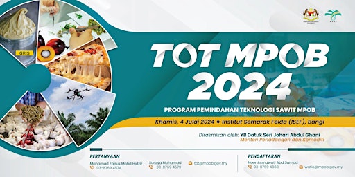 Imagem principal de Program Pemindahan Teknologi Sawit MPOB (TOT MPOB) 2024