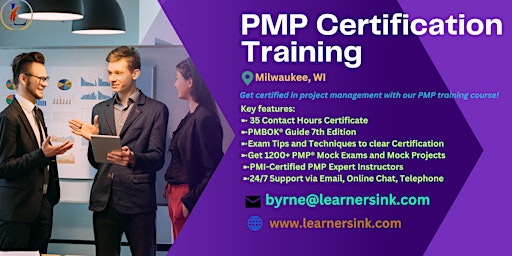 Hauptbild für PMP Exam Preparation Training Classroom Course in Milwaukee, WI