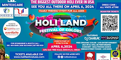 Imagen principal de HOLI HAI  : USA'S BIGGEST FESTIVAL OF COLOR