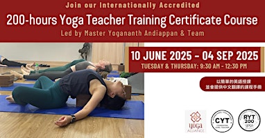 200-hours Yoga Teacher Training Certificate Course (Tue & Thu Evening) primary image