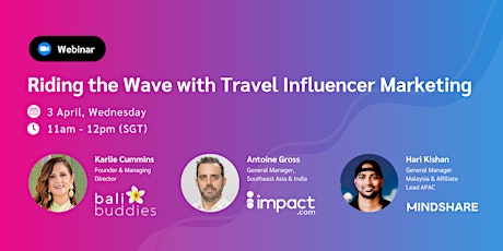 Webinar: Riding the Wave with Travel Influencer Marketing