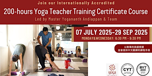 Imagem principal do evento 200-hours Yoga Teacher Training Certificate Course