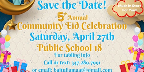 5th Annual Community Eid Celebration!