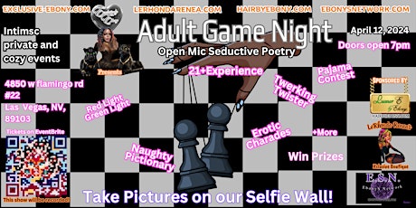 Exclusively Ebony presents Adult game night & Seductive Poetry 21+ event