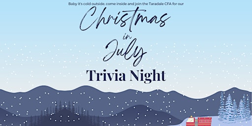 Taradale CFA Christmas in July Trivia Night primary image