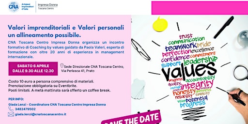 Imagen principal de Valori imprenditoriali e valori personali, un allineamento possibile.