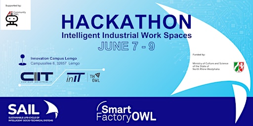 Imagem principal do evento SAIL Hackathon - Intelligent Industrial Work Spaces