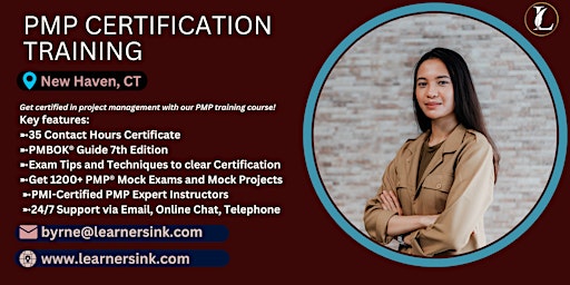 Hauptbild für PMP Exam Preparation Training Classroom Course in New Haven, CT