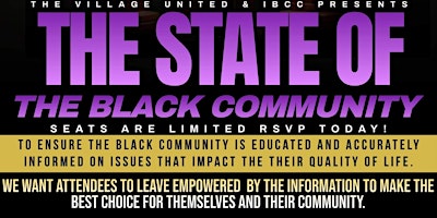 Imagem principal do evento The State of The Black Community