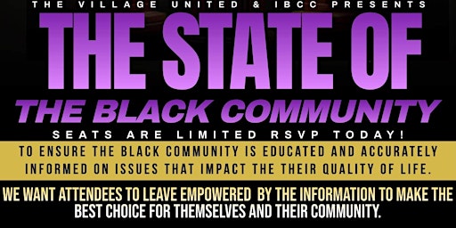 Imagem principal do evento The State of The Black Community