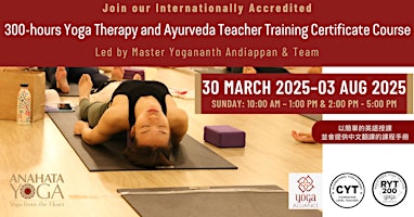300-hours Yoga Therapy and Ayurveda Teacher Training Certificate Course primary image