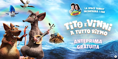 Imagem principal do evento Anteprima gratuita Tito e Vinni - A tutto ritmo | Notorious Cinemas Sarca