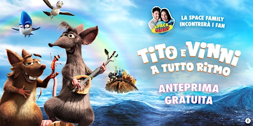 Imagem principal do evento Anteprima gratuita Tito e Vinni - A tutto ritmo | Notorious Cinemas Sarca