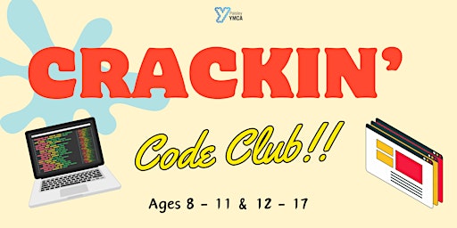 Crackin' Code Club! (Ages 8-11 & 12 - 17) primary image