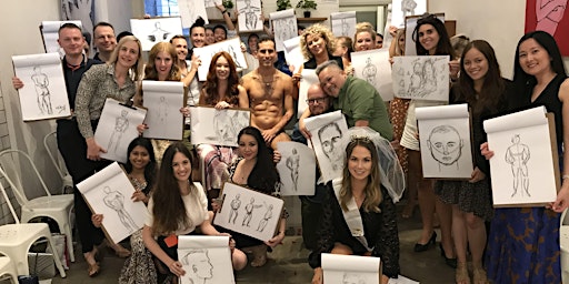 Male Model Life Drawing Class  primärbild