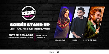 Soirée Stand Up au cœur du 13ème avec boisson offerte !