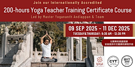 200-hours Yoga Teacher Training Certificate Course