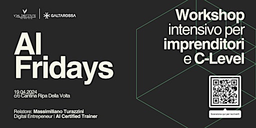 "AI Fridays: Workshop intensivo per imprenditori e C-Level" primary image