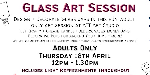 Imagem principal do evento Glass Jar Art Session - Adults Only