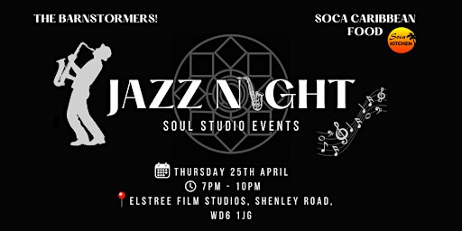 Immagine principale di Soul Studio Events Jazz Night at Elstree Film Studios 