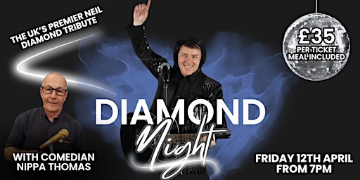 Imagen principal de Diamond Night at The Fellows (Neil Diamond Tribute with Comedian)