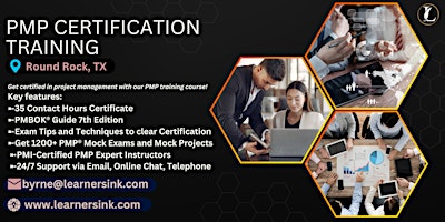PMP Exam Preparation Training Classroom Course in Round Rock, TX primary image