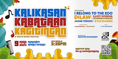 Primaire afbeelding van Kalikasan, Kabataan, Kagitingan (A SAVE ME Movement Music Festival)