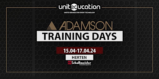 Unit(Ed)ucation Days: ADAMSON - Basic & Advanced Training (Herten) primary image
