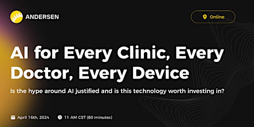 Healthcare Webinar: AI for Every Clinic, Every Doctor, Every Device primary image