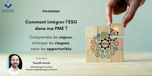 Imagem principal do evento Formation: Comment intégrer l'ESG dans ma PME?