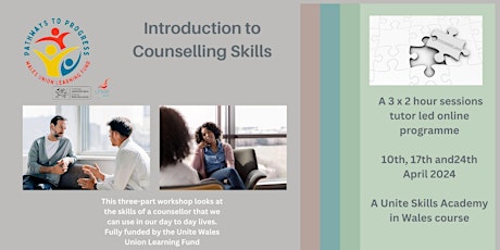 Primaire afbeelding van Unite Skills Academy - An Introduction to Counselling Skills