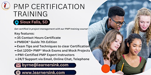 PMP Exam Preparation Training Classroom Course in Sioux Falls, SD primary image