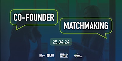 Co-Founder Matchmaking - Ruhr Uni Bochum primary image