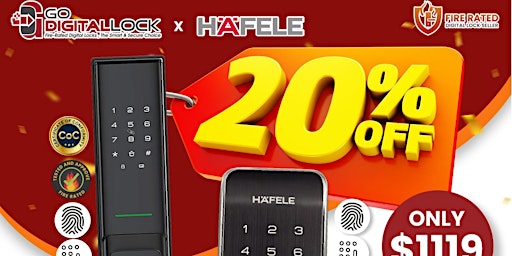 Imagen principal de Exclusive Offer: Save 20% on Hafele Fire Rated Digital Door & Gate Lock Com
