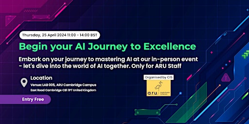 Begin your AI Journey to Excellence primary image