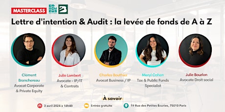 Lettre d'intention & Audit : la levée de fonds de A à Z