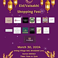 Primaire afbeelding van EEL North London - Eid and Vaisakhi Shopping Festival 2024