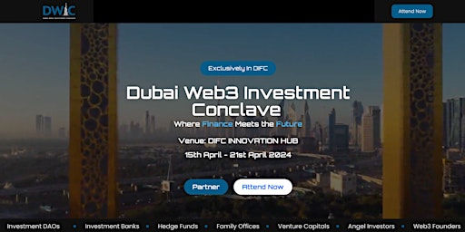 Imagen principal de Dubai Web3 Investment Conclave (DWIC)