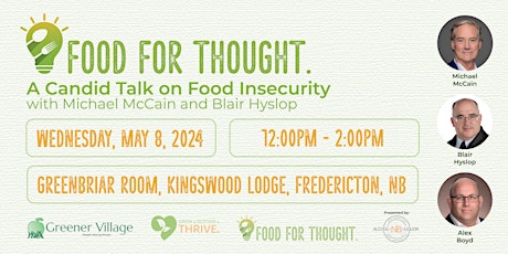 Food for Thought Luncheon: A Candid Talk on Food Insecurity