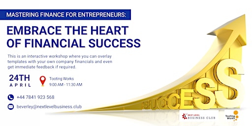 Imagem principal do evento Mastering Finance For Entrepreneurs: Embrace the Heart of Financial Success