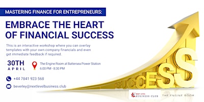 Primaire afbeelding van Mastering Finance For Entrepreneurs: Embrace the Heart of Financial Success