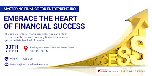 Primaire afbeelding van Mastering Finance For Entrepreneurs: Embrace the Heart of Financial Success