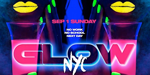 Primaire afbeelding van Glow Party Labor Day Weekend @ Taj: Free entry with rsvp