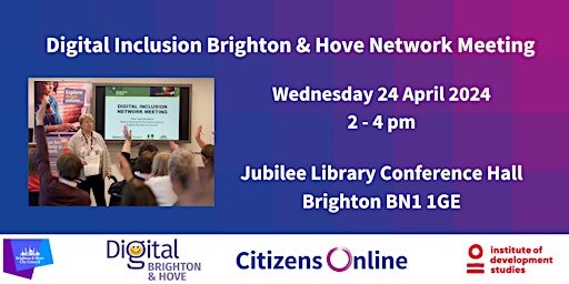 Imagem principal do evento Digital Inclusion in Brighton Network Meeting