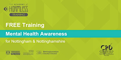 Imagen principal de Mental Health Awareness training (Nottingham, Nottinghamshire & Bassetlaw)