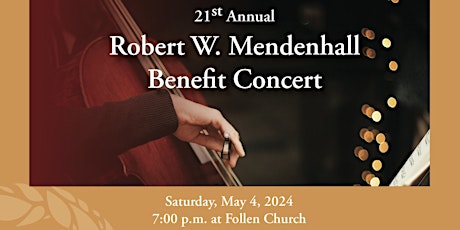 21st Annual Mendenhall Benefit Concert