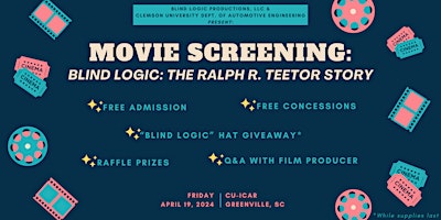 Imagem principal do evento Free Movie Screening - “Blind Logic: The Ralph R. Teetor Story”