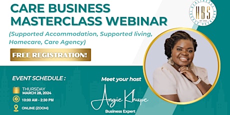 FREE to Attend - Care Business MASTERCLASS webinar